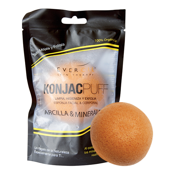 Esponja konjac, facial, arcilla y minerales