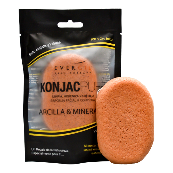 [FP0025] Konjac sponge, body, clay and minerals